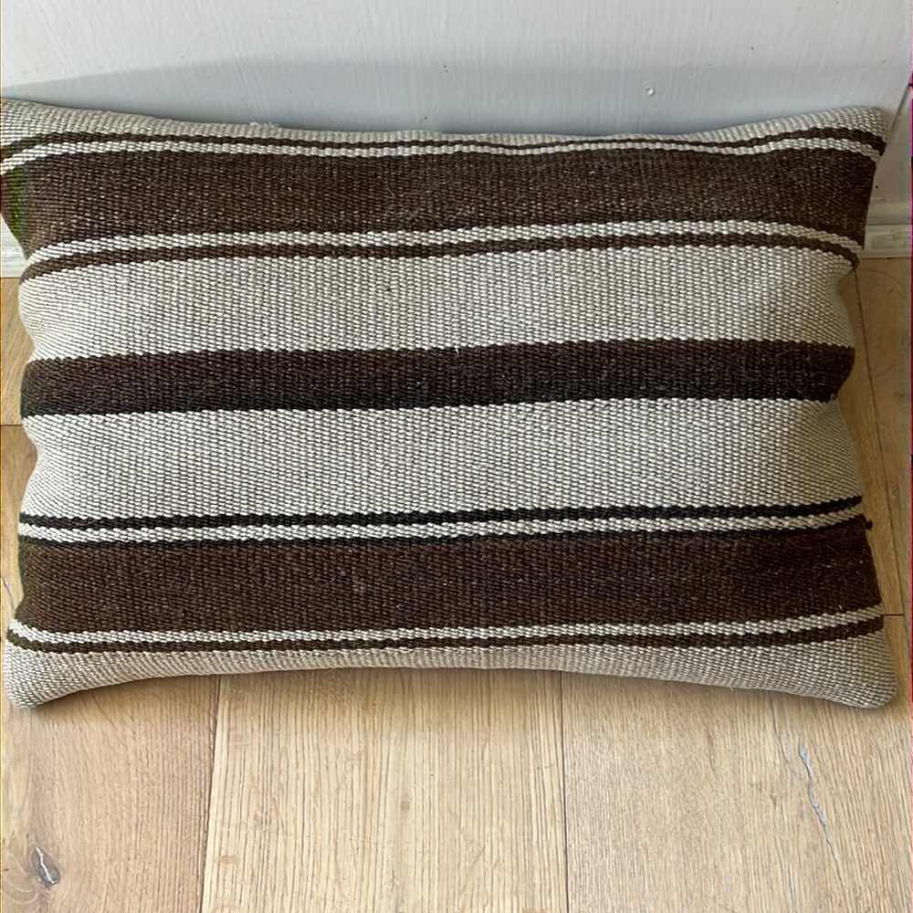 Pillow with textured material